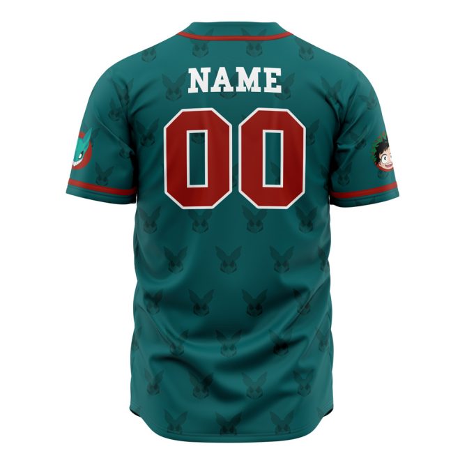 Custom Anime Baseball Jersey - Personalized Deku Design For Fans - Image 3
