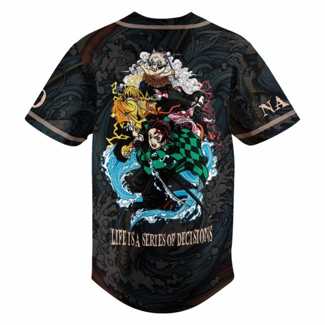 Demon Slayer Custom Jersey – Personalize Name & Number, Anime Fans' Perfect Gift! - Image 2