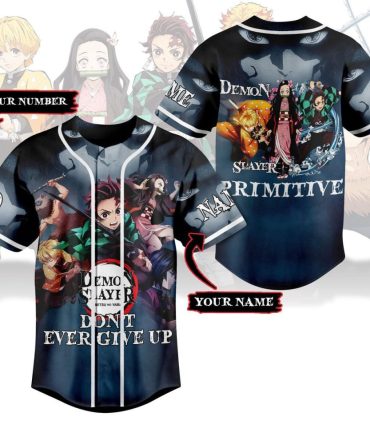 Demon Slayer Custom Jersey – Personalize Name & Number – Anime Fan Gift