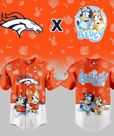 Limited Edition Broncos X Bluey Kids Jersey – Playful Sportswear For Little Fans!