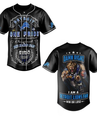 Detroit Lions Fan Jersey - Bold Design For Die-Hard Supporters , One Pride Apparel
