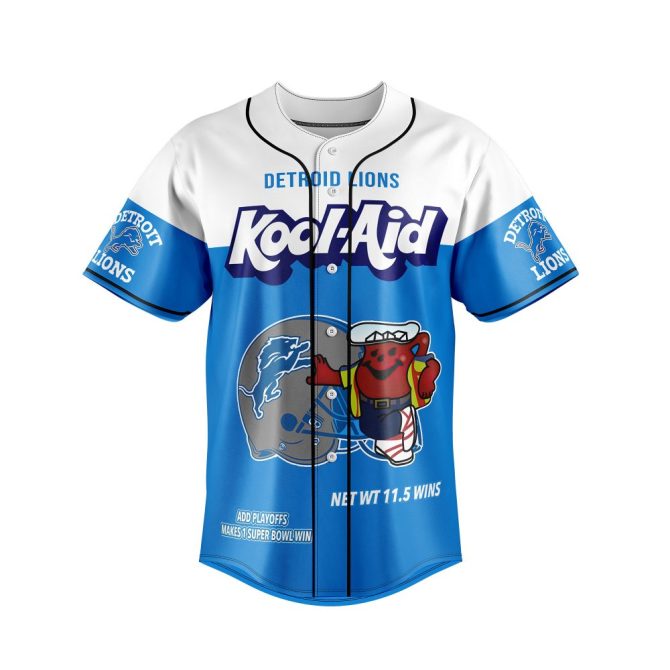 Detroit Lions Kool-Aid Jersey - Limited Edition Honolulu Blue Fan Gear! - Image 2
