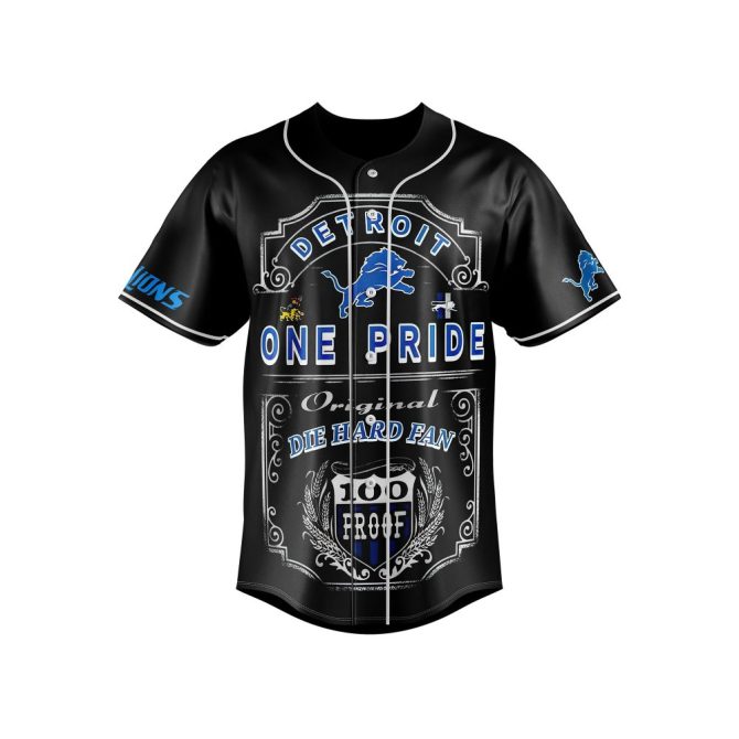 Detroit Lions Fan Jersey - Bold Design For Die-Hard Supporters , One Pride Apparel - Image 2