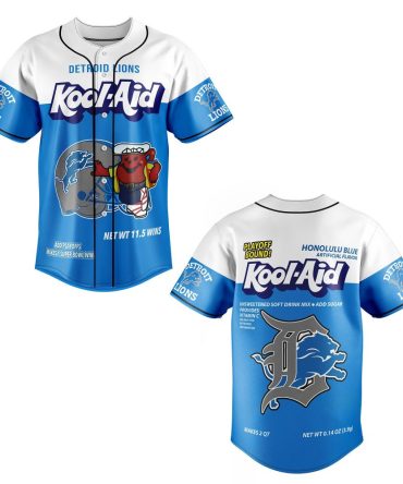 Detroit Lions Kool-Aid Jersey - Limited Edition Honolulu Blue Fan Gear!