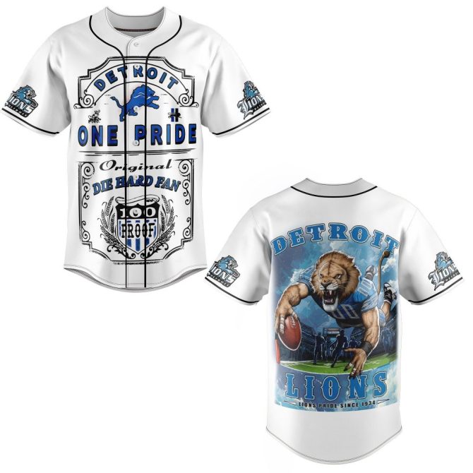 Detroit Lions Die Hard Fan Jersey – Bold Graphic Football Shirt For True Supporters