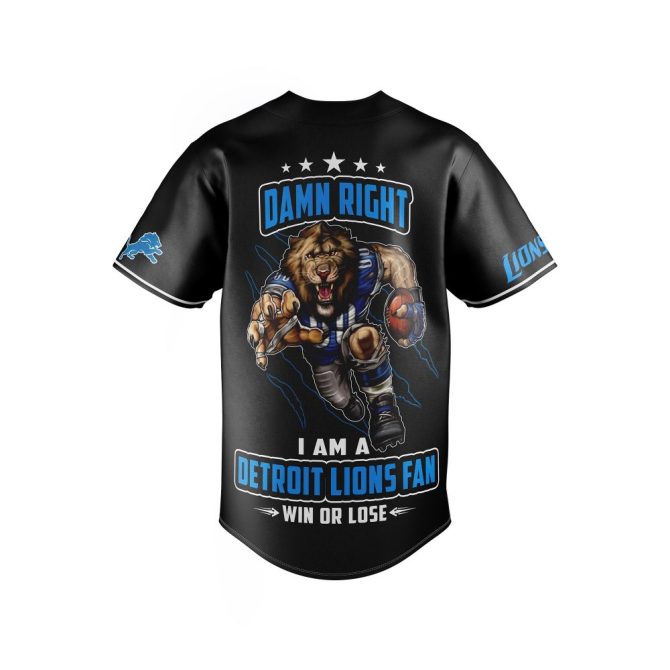 Detroit Lions Fan Jersey - Bold Design For Die-Hard Supporters , One Pride Apparel - Image 3