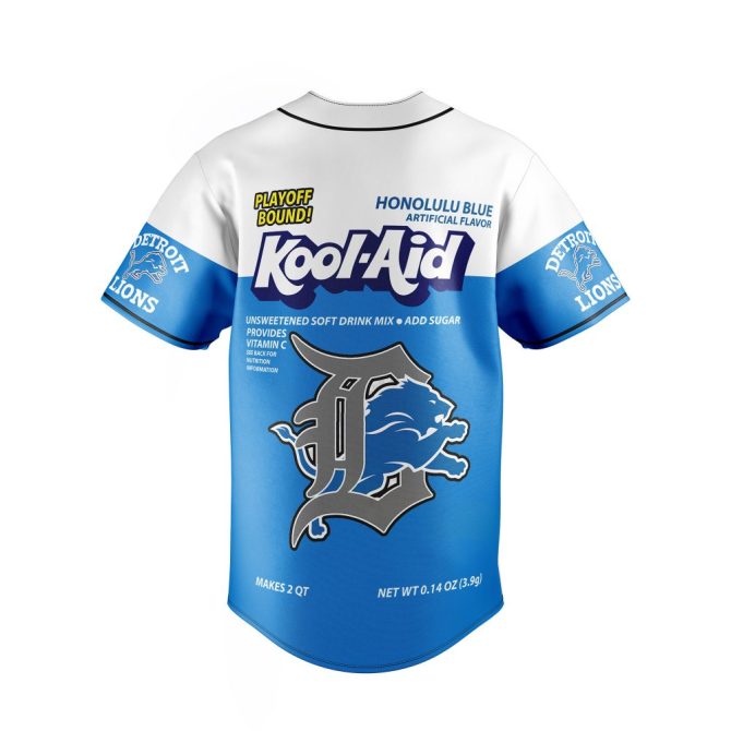 Detroit Lions Kool-Aid Jersey - Playoff Bound Limited Edition, Comfortable & Stylish Fan Gear - Image 3
