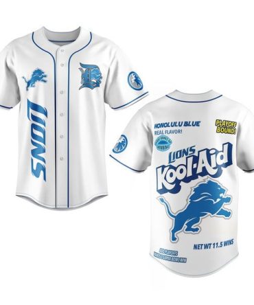 Limited Edition Kool-Aid Lions Baseball Jersey - Playoff Bound Design, Perfect Gift For Fans!