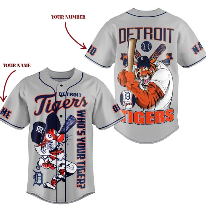 Customizable Detroit Tigers Jersey – Add Your Name & Number For A Unique Look!