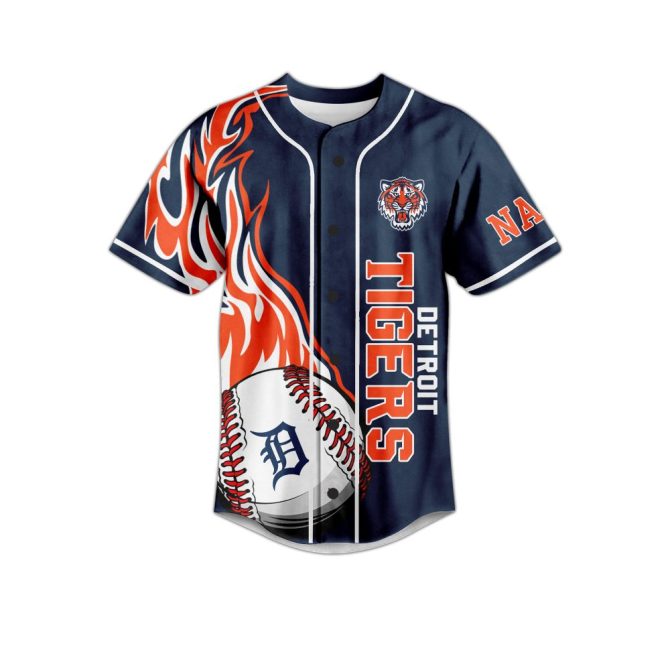 Custom Detroit Tigers Jersey - Personalize Your Name & Show Team Spirit! - Image 2