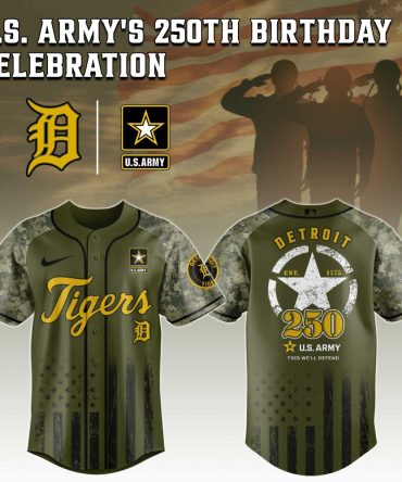Exclusive U.S. Army 250Th Birthday Detroit Tigers Jersey – Limited Edition Camo Tribute
