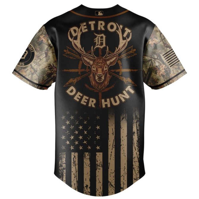 Detroit Deer Hunt Camo Jersey – Premium Hunting Apparel For Outdoor Enthusiasts - Image 3