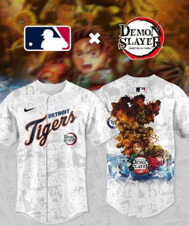 Limited Edition Detroit Tigers X Demon Slayer Jersey – Official Mlb Anime Collab