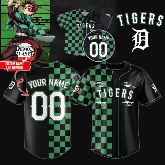 Custom Demon-Inspired Baseball Jersey – Personalize Name & Number, Perfect For Fans