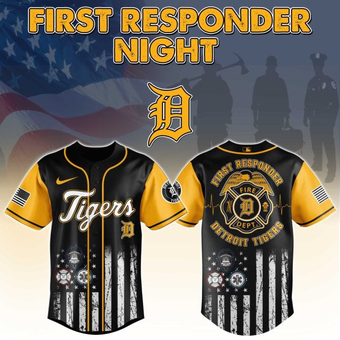 Detroit Tigers First Responder Night Jersey – Honor Heroes With Style & Pride!