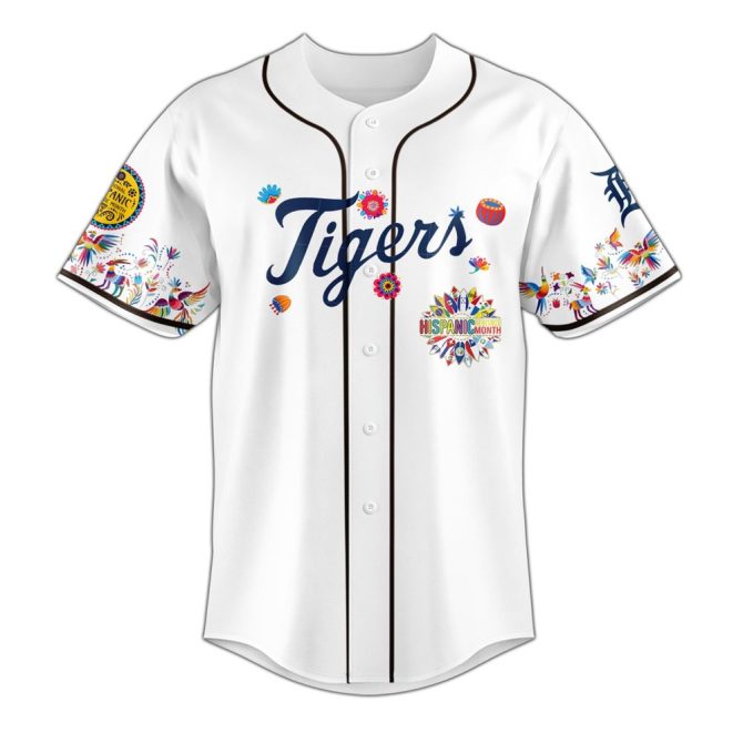Celebrate Heritage: Limited Edition Detroit Tigers Hispanic Month Jersey – Vibrant Design, Premium Fabric - Image 2