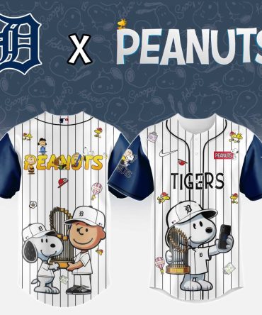 Exclusive Peanuts X Tigers Baseball Jersey – Iconic Snoopy & Friends Design