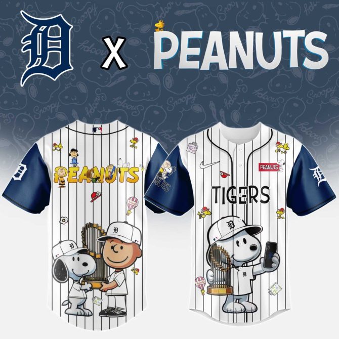 Exclusive Peanuts X Tigers Baseball Jersey – Iconic Snoopy & Friends Design