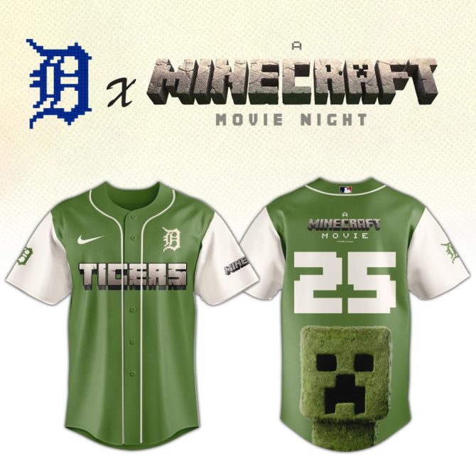 Minecraft X Tigers Limited Edition Jersey - Official Movie Night Gear