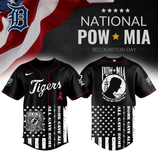 Honor Heroes With Pow Mia Tigers Baseball Jersey - Commemorative Design & Premium Quality
