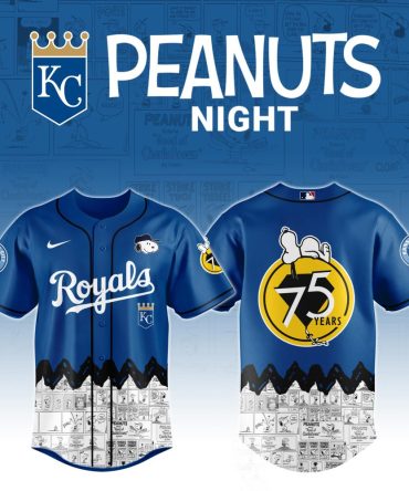 Limited Edition Kc Royals Peanuts 75Th Anniversary Jersey - Celebrate In Style!