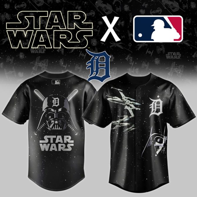 Darth Vader Detroit Baseball Jersey - Star Wars X Mlb Limited Edition