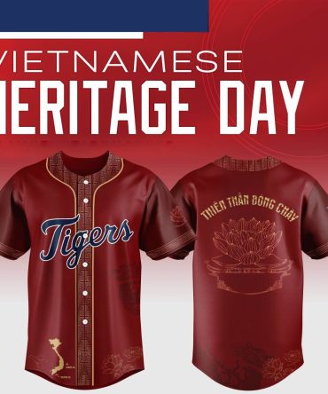 Celebrate Vietnamese Heritage Day With Stylish Tigers Baseball Jersey – Limited Edition!