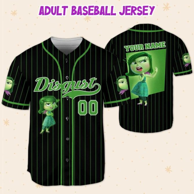 Customizable Inside Out Baseball Jersey For Kids, Youth & Adults – Unique Design, Add Your Name! - Image 6
