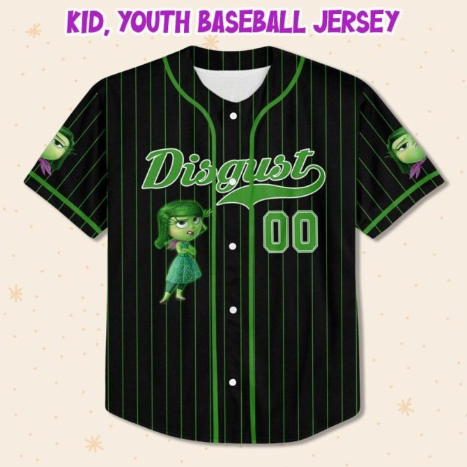 Customizable Inside Out Baseball Jersey For Kids, Youth & Adults – Unique Design, Add Your Name! - Image 3