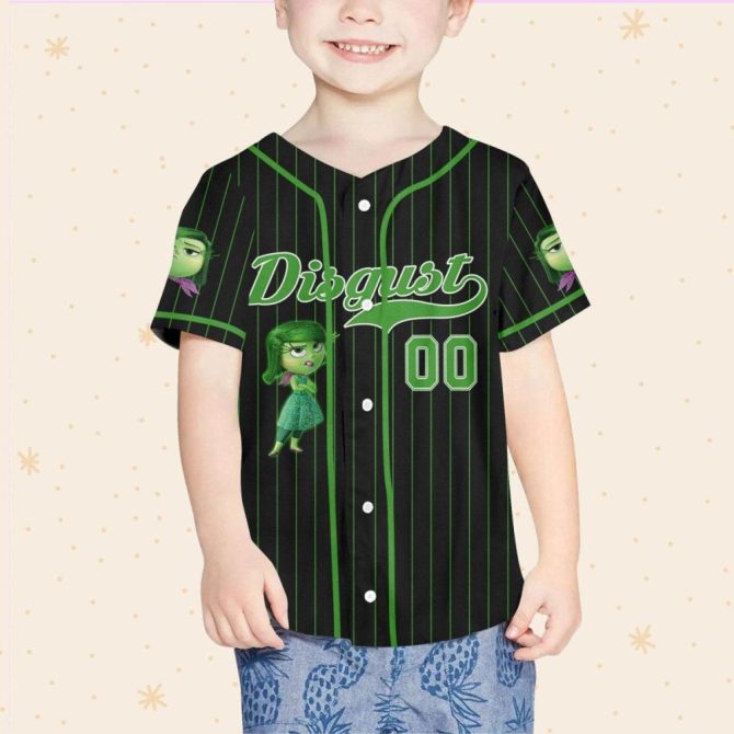 Customizable Inside Out Baseball Jersey For Kids, Youth & Adults – Unique Design, Add Your Name! - Image 5