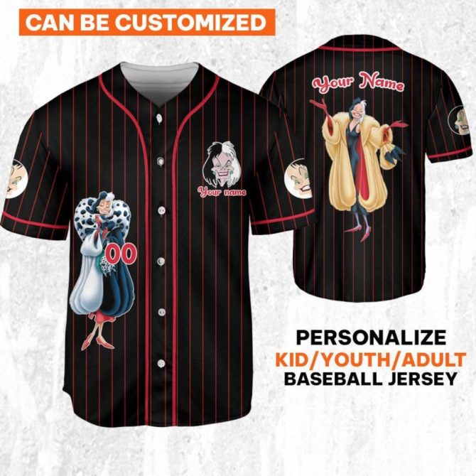 Customizable Baseball Jersey For Kids/Youth/Adults - Unique Design, Add Your Name!