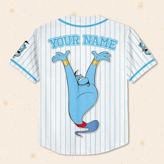 Custom Genie Baseball Jersey For Kids/Youth/Adults - Personalize With Any Name! - Image 4