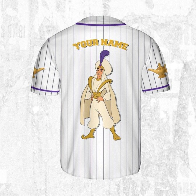 Customizable Genie-Themed Baseball Jersey For Kids/Youth/Adults – Add Your Name! - Image 5