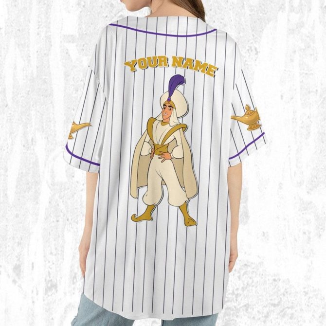 Customizable Genie-Themed Baseball Jersey For Kids/Youth/Adults – Add Your Name! - Image 7