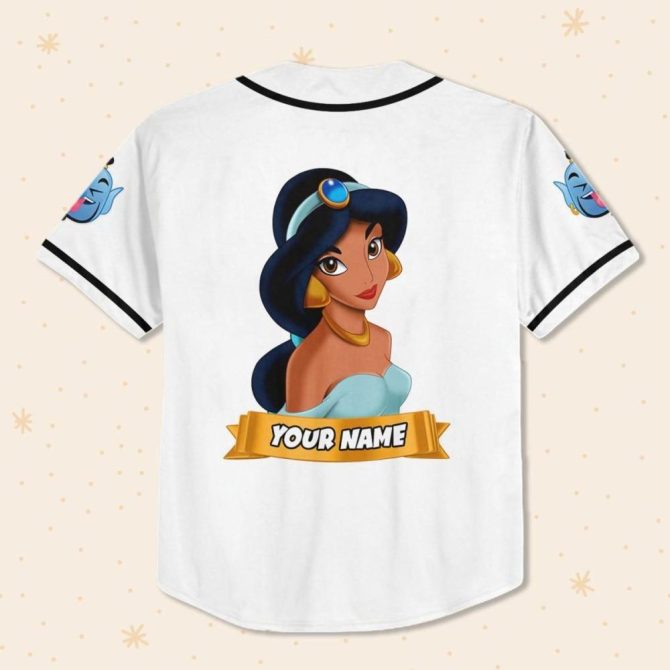 Custom Aladdin Baseball Jersey For Kids/Youth/Adults – Personalize Your Style Now! - Image 4