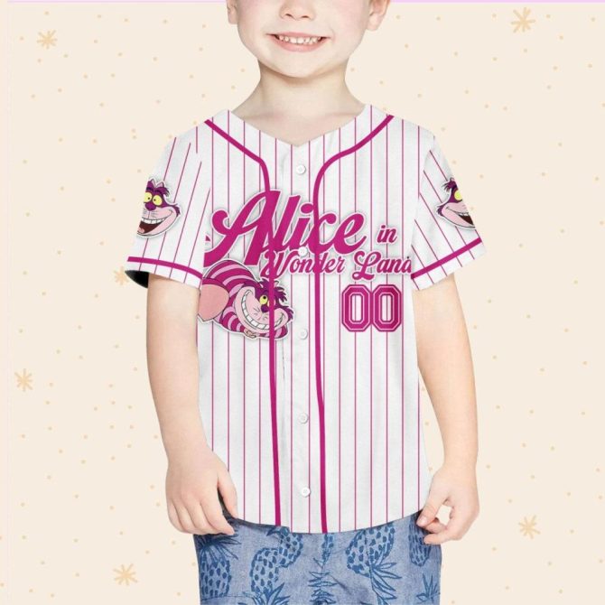 Custom Alice In Wonderland Baseball Jersey - Kids/Youth/Adult - Personalized Name & Number - Image 5