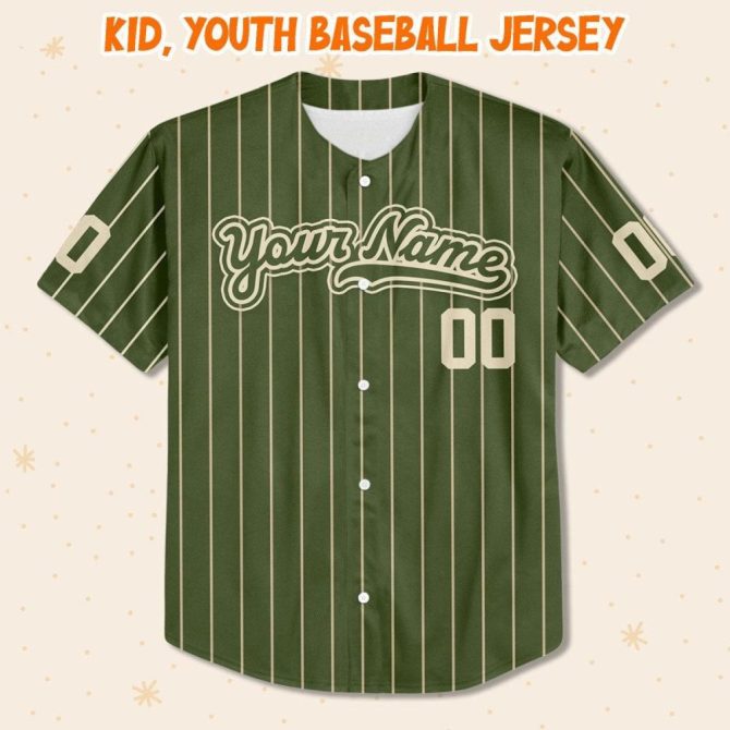 Custom Kids/Adult Baseball Jersey - Personalized Name & Design, Perfect Gift! - Image 3