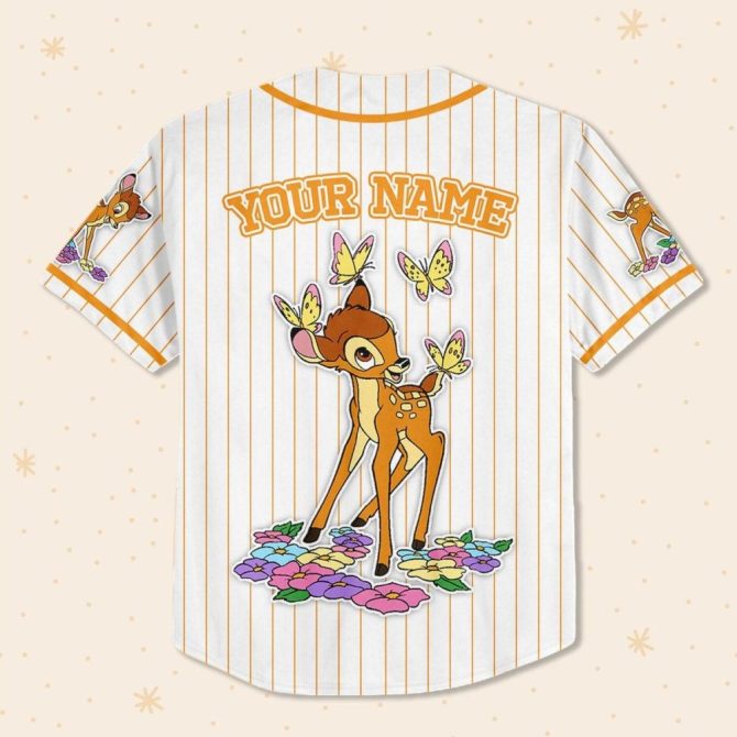 Custom Bambi Baseball Jersey - Personalized Kids/Youth/Adult Sizes Available! - Image 4