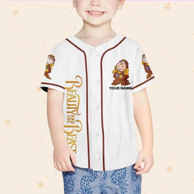 Customizable Beauty & The Beast Baseball Jersey For Kids/Youth/Adults - Add Your Name! - Image 5