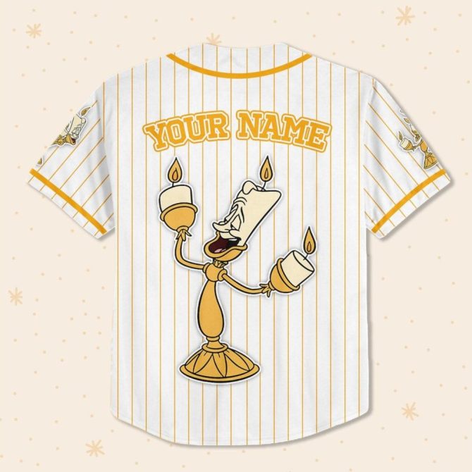 Custom Beauty And The Beast Baseball Jersey For Kids/Youth/Adults – Personalize Your Name! - Image 4
