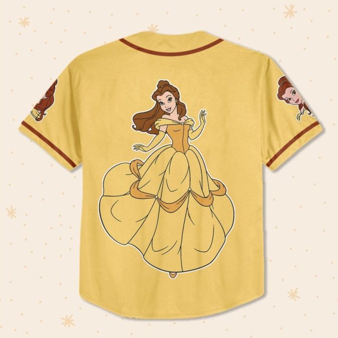 Custom Beauty & The Beast Baseball Jersey For Kids/Youth/Adults – Personalize Your Name! - Image 4