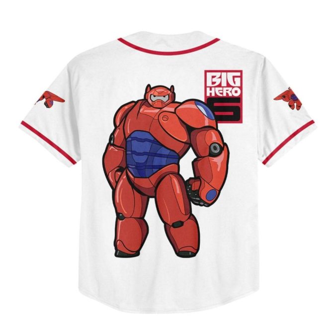 Custom Disney Baseball Jersey - Kids/Youth/Adult - Add Your Name & Number - Big Hero Design - Image 4