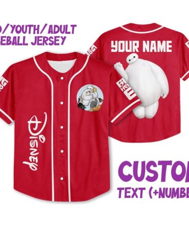 Custom Disney Baseball Jersey - Kid/Youth/Adult Sizes - Personalize With Name & Number!