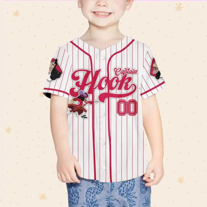Custom Captain Hook Baseball Jersey – Personalized For Kids/Youth/Adults - Image 5