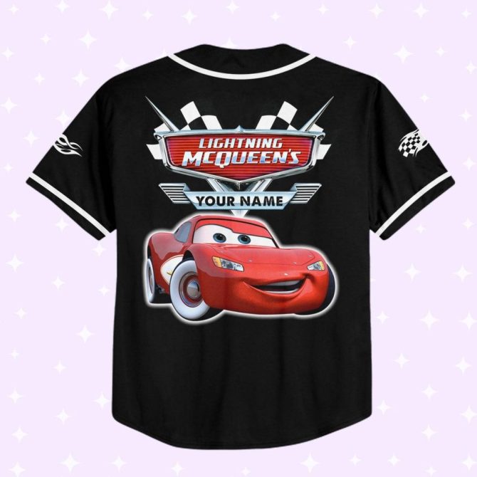 Custom Lightning Mcqueen Baseball Jersey - Kids/Youth/Adult Sizes Available - Image 4