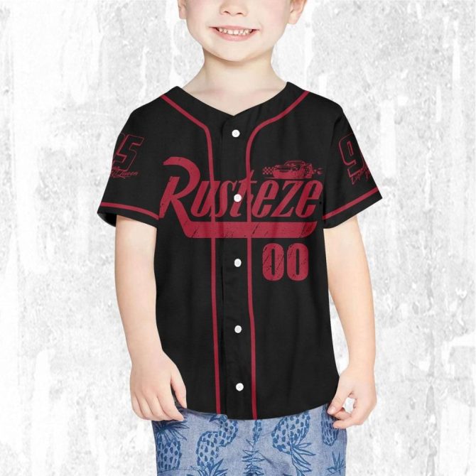 Customizable Lightning Mcqueen Baseball Jersey - Kids/Youth/Adult Sizes Available! - Image 8
