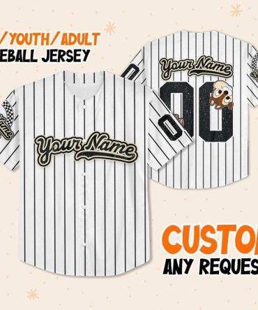 Customizable Baseball Jersey For Kids/Youth/Adults – Add Your Name & Number!