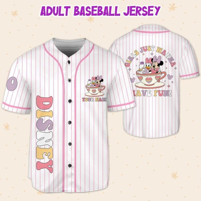 Custom Disney Baseball Jersey – Kids/Youth/Adult Sizes – Personalize With Your Name - Image 6