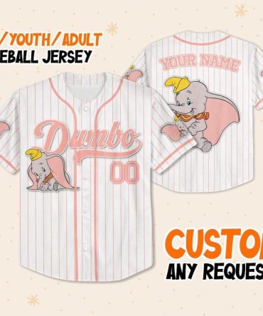 Custom Dumbo Baseball Jersey For Kids/Youth/Adults - Personalize It!