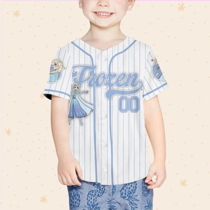 Custom Frozen Baseball Jersey For Kids/Youth/Adults - Personalize Your Name! - Image 5